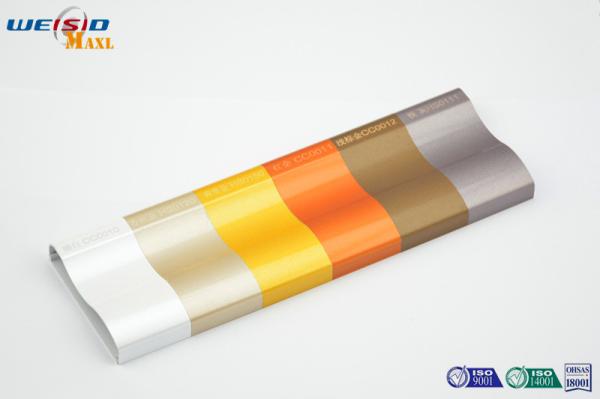 Pearl Glossy Paint Surface Aluminium Window Profiles , Structural Aluminum Extrusions