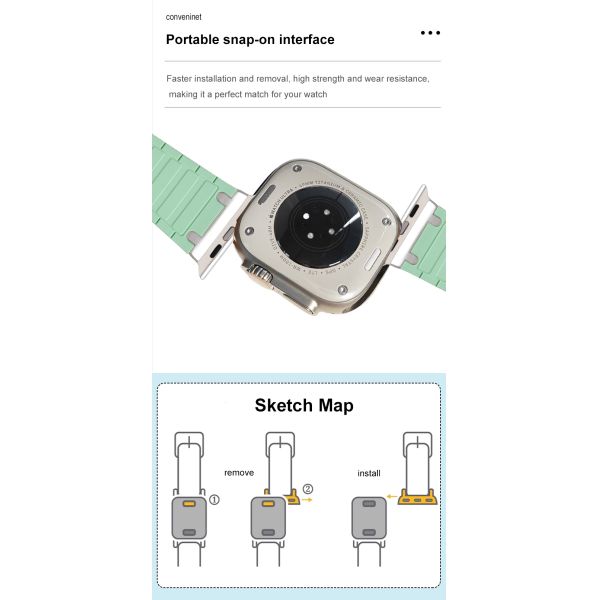Waterproof Silicone Watch Strap · 18mm~22mm In Stock, Custom Sizes Also Available | Minimum Order Quantity 10 - SHX