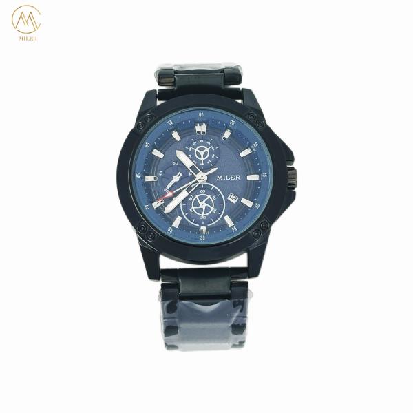 MILER Mode Entreprise Homme Montres de luxe Quartz Montres 3ATM imperméable à l'eau avec date Montres de poignet
