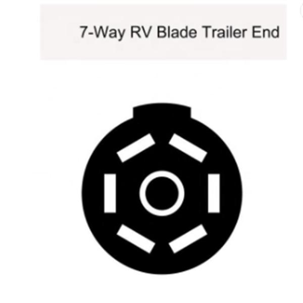 10' Replacement RV 7 Blade Trailer Wiring Harness TPE 125V