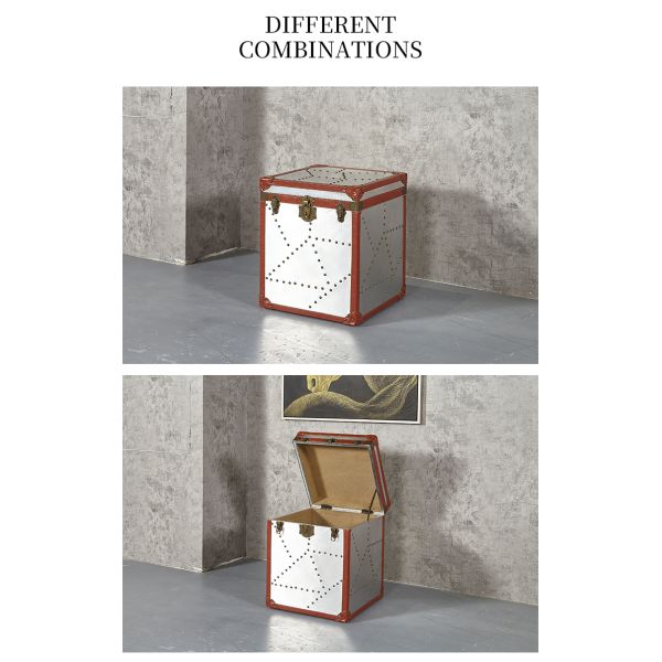 Nidea #308 Industrial Aluminum Sheet Living Room Trunk Cabinet Home Furniture Multifunction Durable Handmade