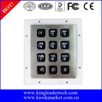 Teclado numérico numérico industrial feito sob encomenda, teclado numérico plástico do metal de 12 chaves com luminoso