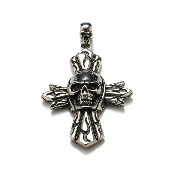Hot sale big cross stainless steel necklace men body jewelry necklace