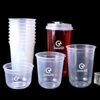 Coupe en plastique jetable imprimée sur mesure pour le thé