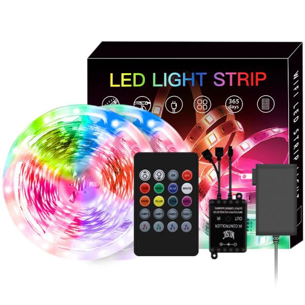Tira do diodo emissor de luz do RGB do controle 5050 de Bluetooth APP impermeável para a decoração exterior interna