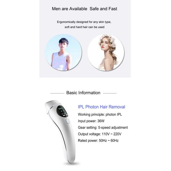 Photon Permanent Hair Removal Laser Machine For Face Bikini Body Home