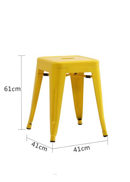 YLX-1112 Aluminium/Steel Loft Simple Style Square Chair for Restaurant