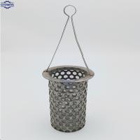 304 acier inoxydable fil fin métallique en maille cylindrique perforé rond tube filtrant