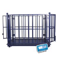 Escala de caballo de acero inoxidable Escala de suelo para granja de ganado con cerca 500g de precisión y AC110V/220V de suministro de energía