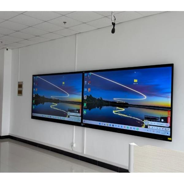 Interactive Flat Panel 86 Inch Teaching Online E-learning Office Android PC Computer USB HDMI VGA Whiteboard Software Speaker Built In