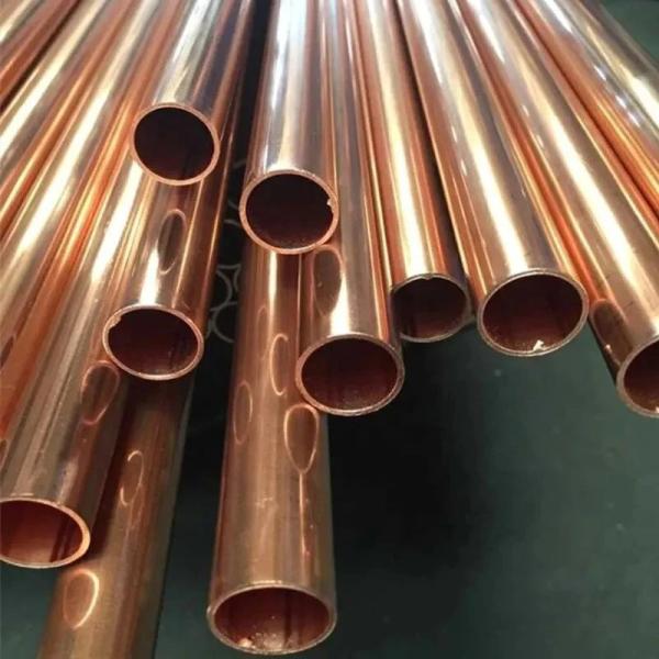 1/4 to 3/4 Round Copper Pipes with Wall Thickness 0.3mm-20mm for Oversea Jobs