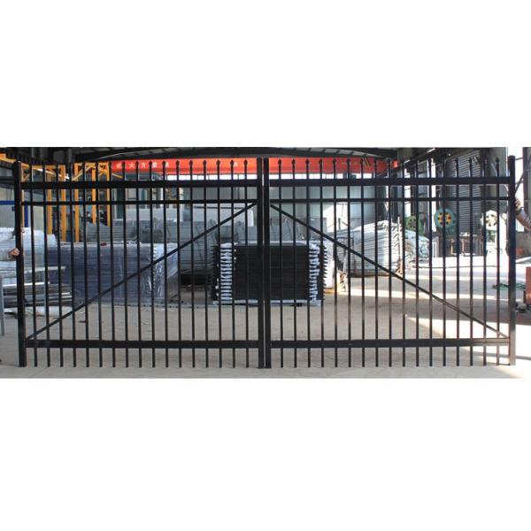 Decorative welded steel picket fence,beautiful-garden fence Steel Tubular Fence ,Garrison Fence for sale