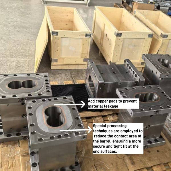 Plastic Compounding with Superior Heat Exchange in Extruder High Strength Twin Screw Barrel