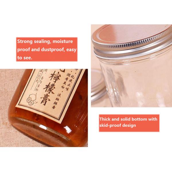 Стекло рта 4 Oz широкое раздражает/широкое сохранение рта раздражает ясный цвет