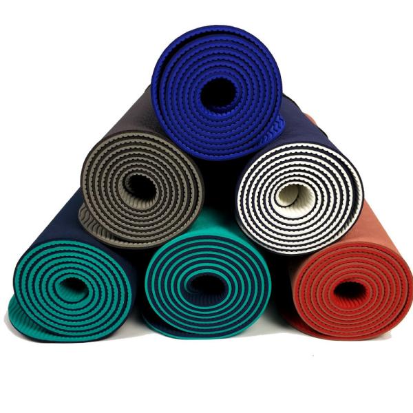 10MM 0.61M Workout Exercise Mat Thick Non Slip For Women Latex Free TPE Suede