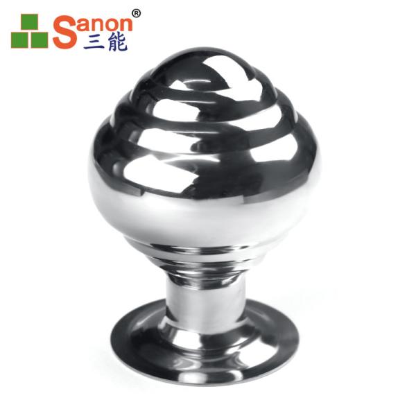 Railing Stainless Steel Sphere Hollow Three Tier Spherical Column For Shopping Mall