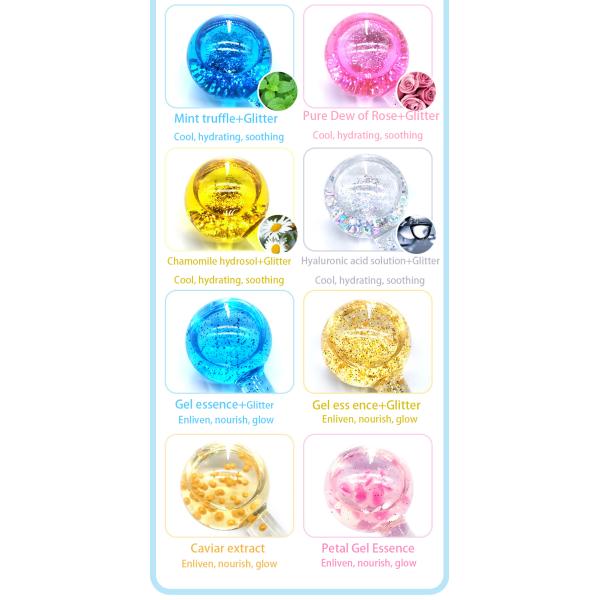 Colorful Ice Globe Small Balls for Facial Roller Cold Skin Massagers Facial Massage Tool Tighten Skin Reduce Puffiness