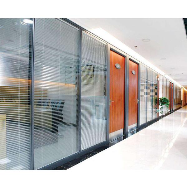Partitions de bureau démontables personnalisées à vitrage unique
