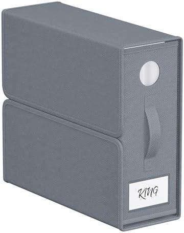 Sheet Organizers And Storage, 4-Pack, Queen/King Size (Grey), Bed Sheet Organizer, Fabric Storage Bins For Bed Sheets,