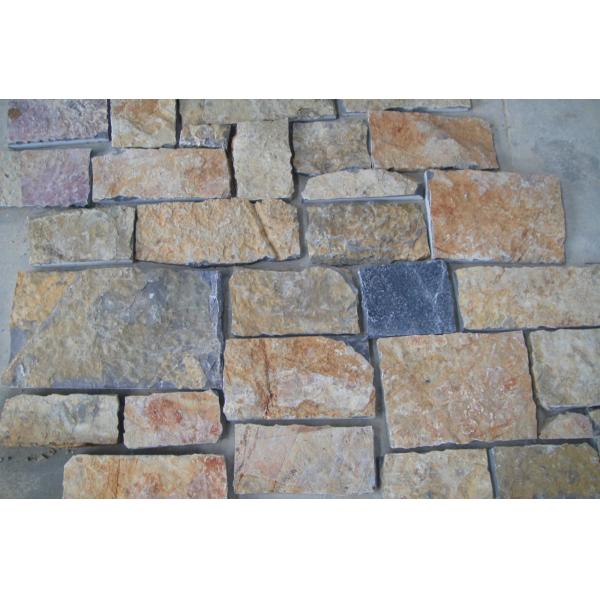 Random Wall Panels Outdoor Cultured Stone Limestone