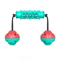 New Type Top Sale Eco-friendly Dog Toothbrush Toy Stick Rope Pet Molar Bite Ball Toys