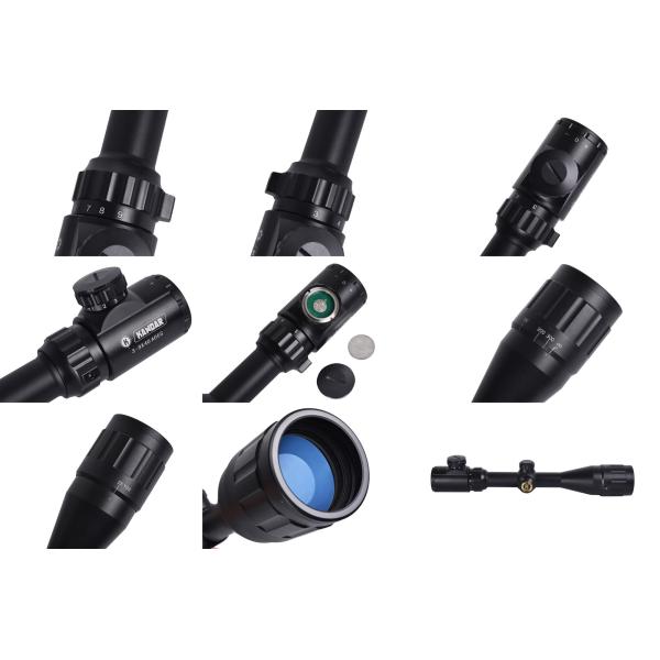 Outdoor Shooting 3-9x40 Scope with RGB Illuminated Sight and 40mm Objective Lens