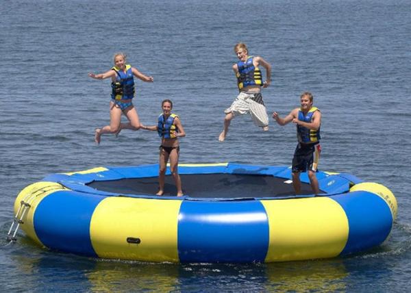0.9mm Heavyduty Pvc Tarpaulin Inflatable Bouncer Water Sports , Inflatable Water Games