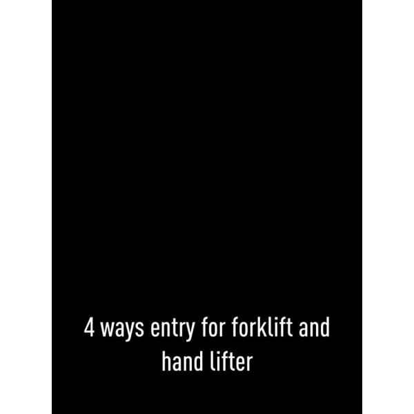 1200*1000 hygiene hdpe food-grade plastic pallets steel reinforced