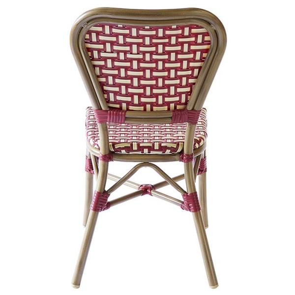 Patio French Bamboo Look Stackable Bistro Dining Chairs