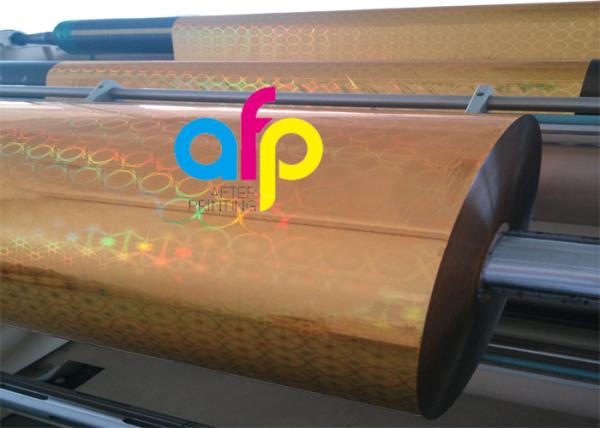 Filme holográfico do laser do filme térmico holográfico da laminação para o papel de embrulho