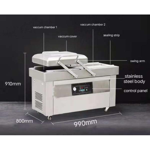 110V/220V DZ-400/2S Automatic Double Chamber Vacuum Coffee Bean Bag Rice Packing Machine