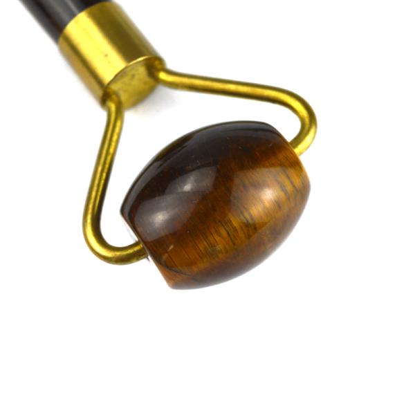 Muscle Massage Tool 2024 Tiger Eye Stone Facial Jade Roller Guasha for Face Eye Neck Gua Sha Massage Skin Beauty Tools