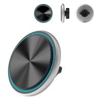 Porteur de téléphone pour voiture métallique stable et rapide avec une forte aspiration magnétique et une lumière de roulement personnalisable
