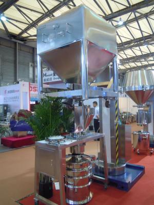 20L - 2000L Volume Material Handling Hopper Pharma Lift , Pharma Bin Lifter Machine