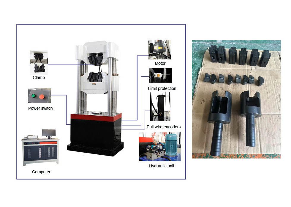Hydraulic Universal Testing Machine for Tensile Compression Bending and Flexural Tests on Metal and Nonmetal Materials