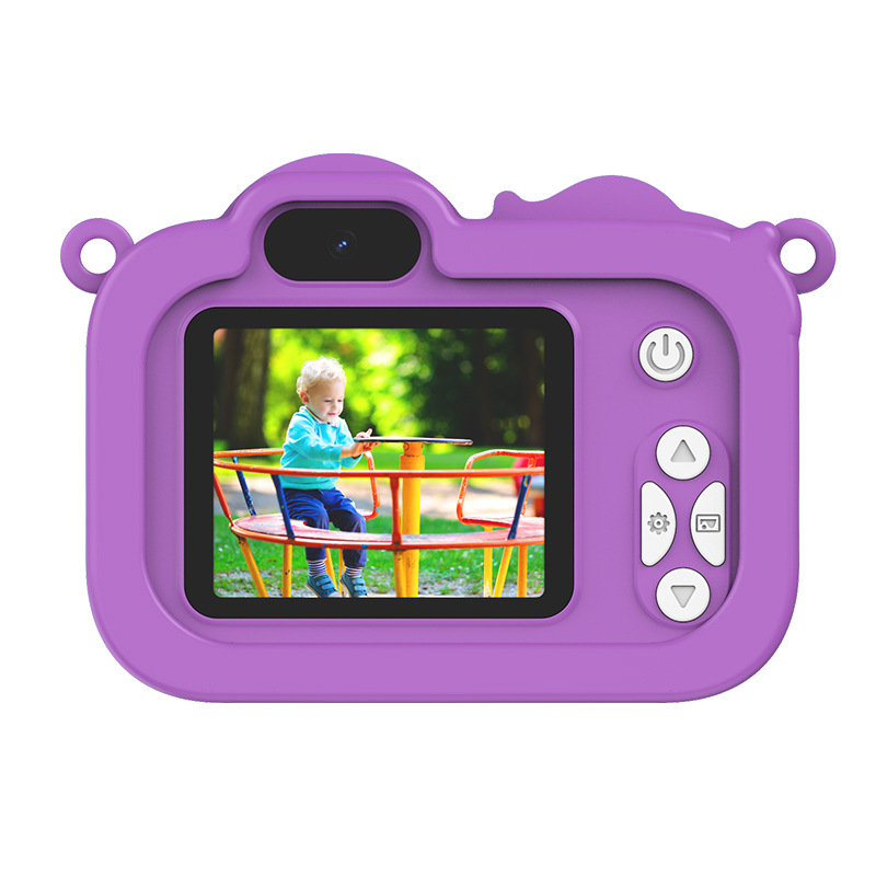 Feitianma 2.0 Inch Screen 1080P HD Dual-lens Children's Camera with Unicorn Graphic Design Children's Toy Gift