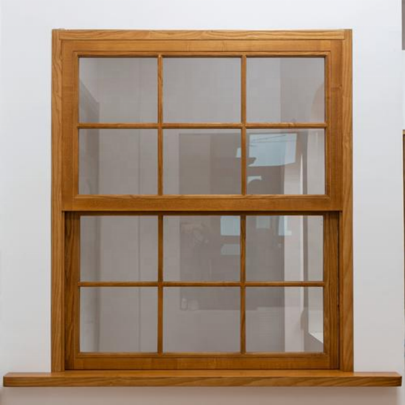 Customized Double Hung Aluminum Alloy Vertical Sliding Soundproofing Window 5mm+20Argon+5mm Double Glass Dust-Proof Easy Clean
