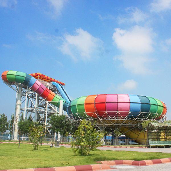 High Speed Space Bowl Water Slide Inflation Thrill Water Slide Raft Water Park Equipment