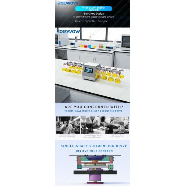 16Kg 16L Wrist Action Shaker Laboratory Wrist Action Shaking Machine SWS-800