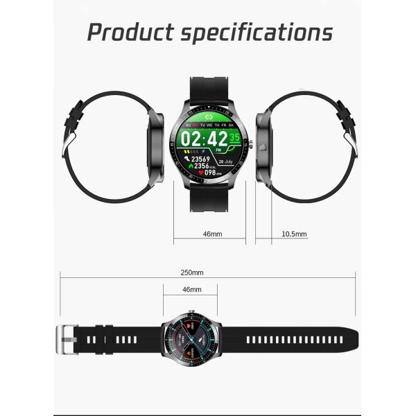 IP68 Round Shape Smartwatch Access Control Outdoor Sport Smart Watch