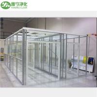 Salle blanche modulaire sans poussière de classe ISO 8, Salles blanches préfabriquées en acier inoxydable avec éclairage LED