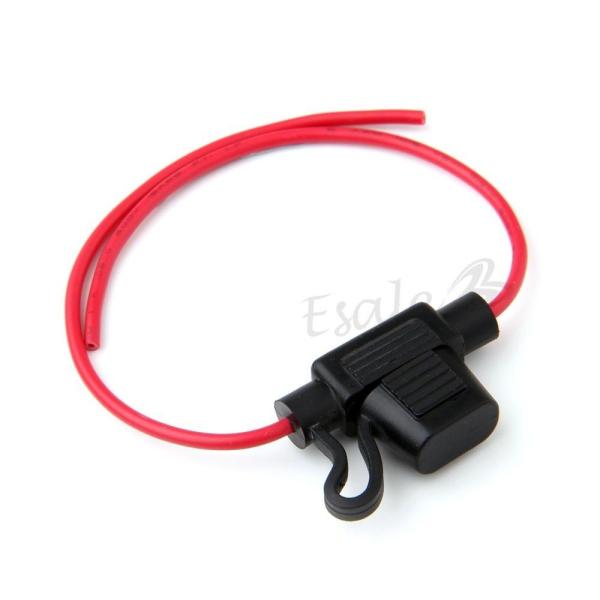14AWG Wire In-line Car Automotive Mini Blade Fuse Holder Fuseholder + 25A Fuse