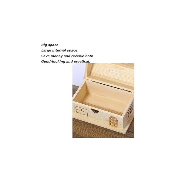 Maison en bois en forme de cochonnette. Décoration de maison mignonne et conteneur d'économie. Design en bois de qualité supérieure idéal pour les enfants et les adultes