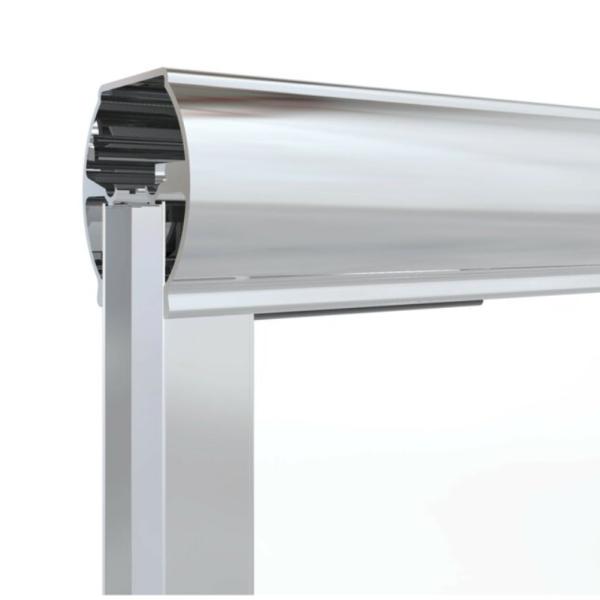 Сдвижная стеклянная душевая экрана Алюминиевая рама из нержавеющей стали Регулируемый размер 211S