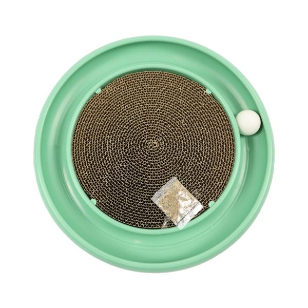 Кот шарика следа царапая круг подноса половика доски с дверной рамой 405x405x50mm шарика