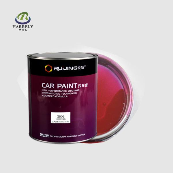 Waterproof Deep Red Car Paint , 1K Spray Car Body Repair Paint 0.5L 1L 2L 4L