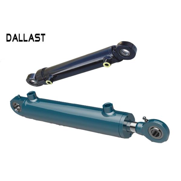 Steel Agricultural Steer Loader Hydraulic Oil Cylinders Double Acting With Piston