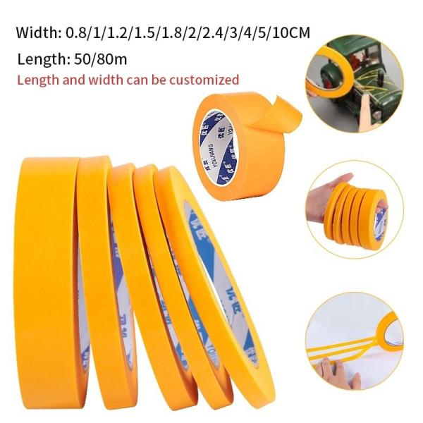 Automotive Masking Crepe Washi Paper Tape for Sharp Line Painting No Residue and Easy