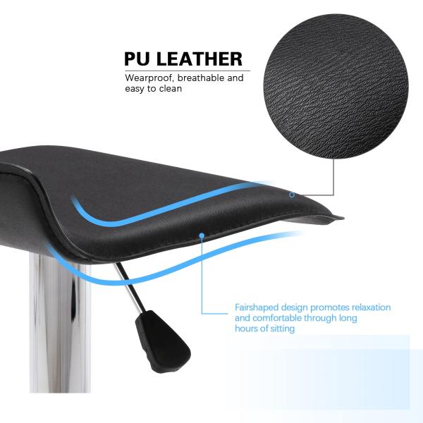 Commercial Furniture ALINUNU Modern Swivel PU Leather Bar Stools for Bar Furniture