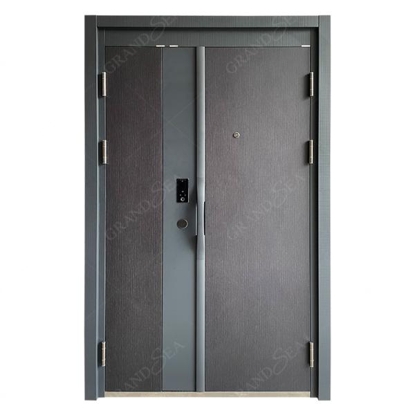 American  Style Luxury Design High Quality Low Price Single Double Exterior Security Steel Door Price